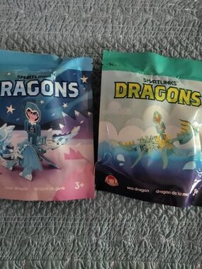 2020 Wendy's Kids Meal Toys - Dragons Building Set -